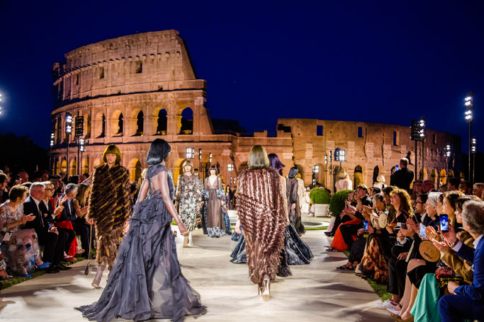 Fendi - Zendaya at the #FendiCouture fashion show in Rome. #FendiFriends  #TheDawnOfRomanity