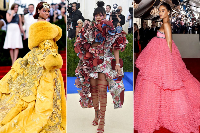 Rihanna Flaunts Giambattista Valli Dress At 2015 Grammy Awards