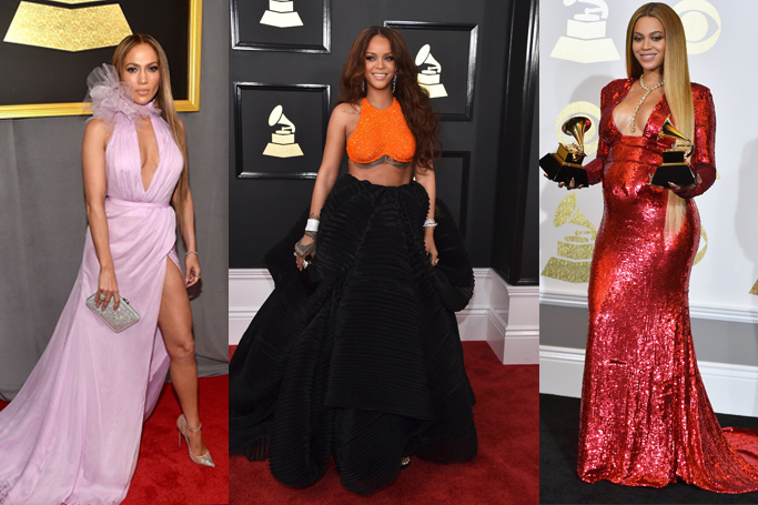 TOP 5 Best Red Carpet Dresses from 2017 GRAMMY AWARDS