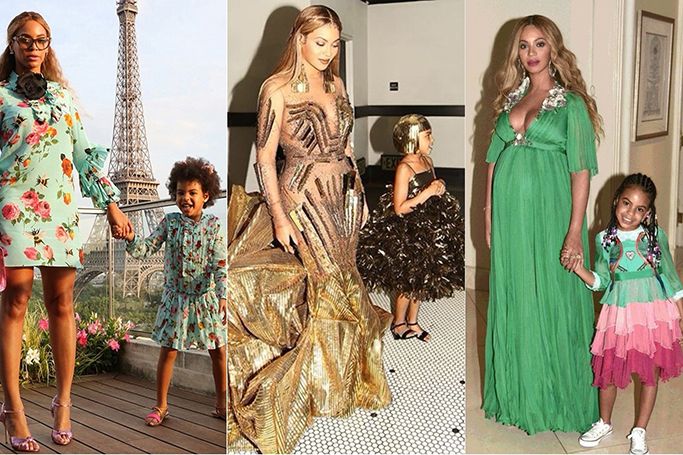 Beyoncé and Blue Ivy look like sisters in matching outfits