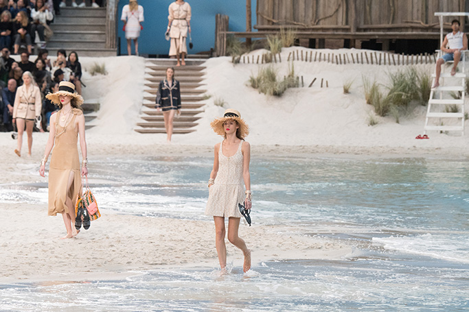 Chanel Beach Runway, SS19 Paris Fashion Week 