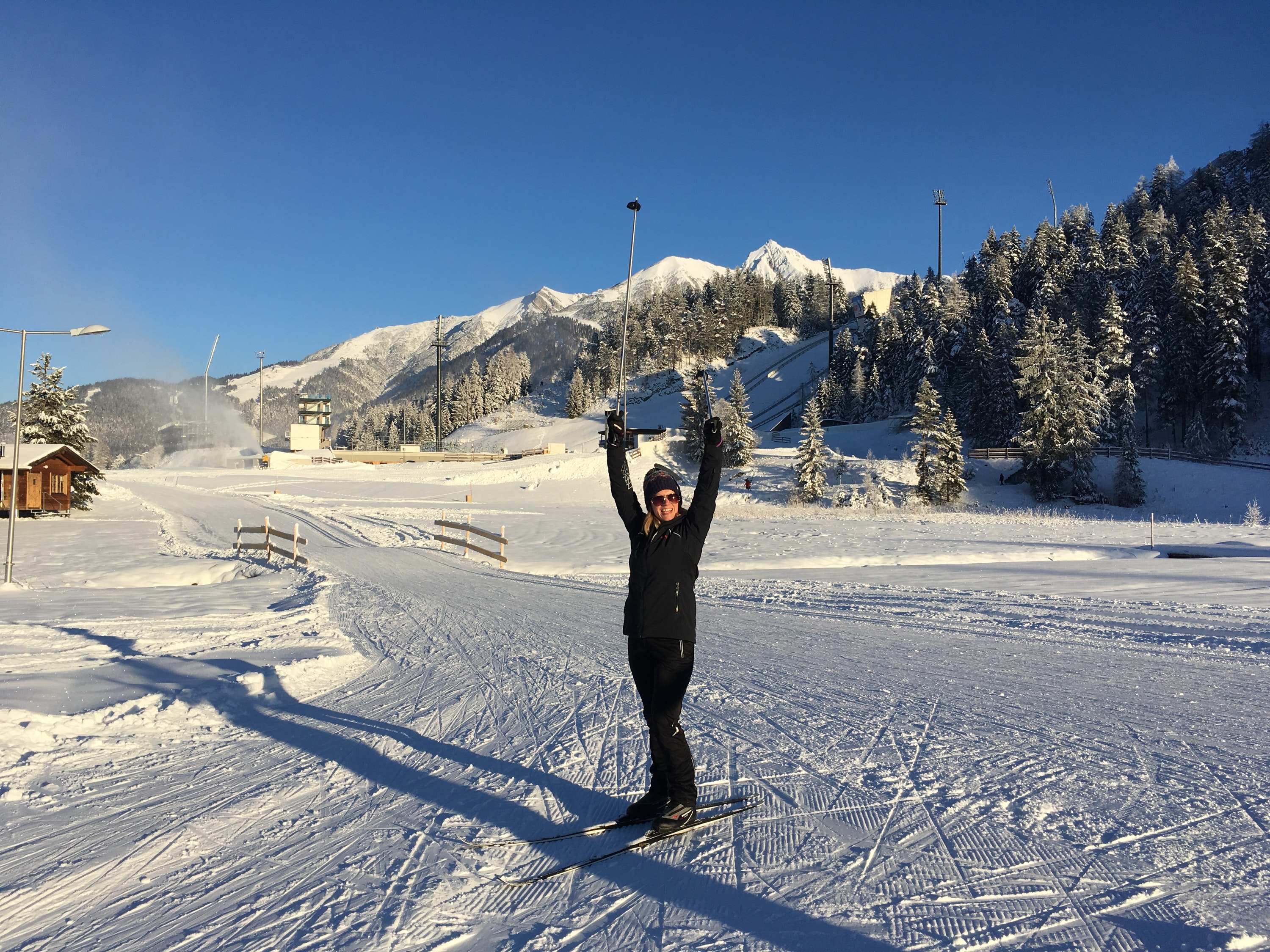 cross-country skiing