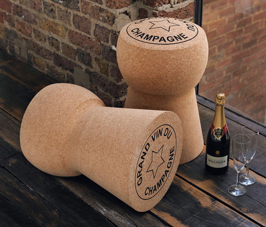 Giant Champagne Cork Stool