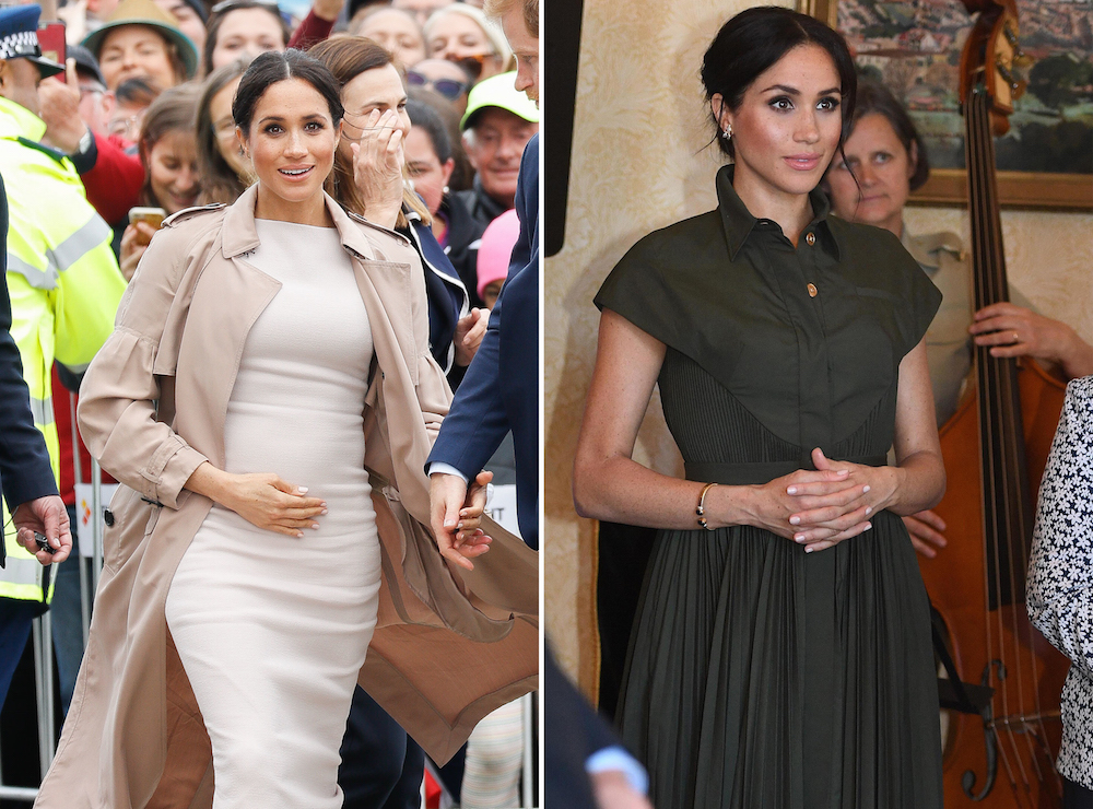 Meghan Steps Out In Head-To-Toe Nude Brandon Maxwell Outfit | ewmoda