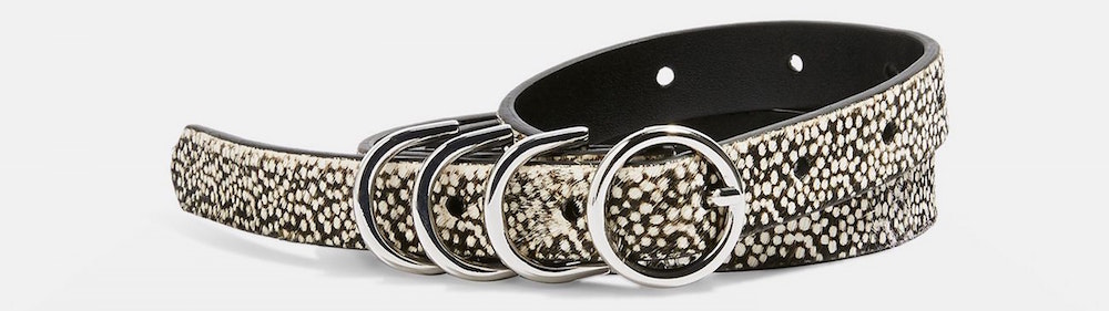 Topshop Skinny Circle Stingray Belt Topshop Skinny Circle Stingray Belt