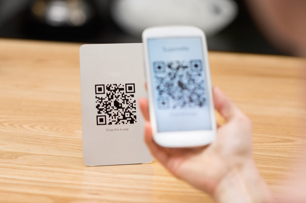 A QR code for the Wi-Fi