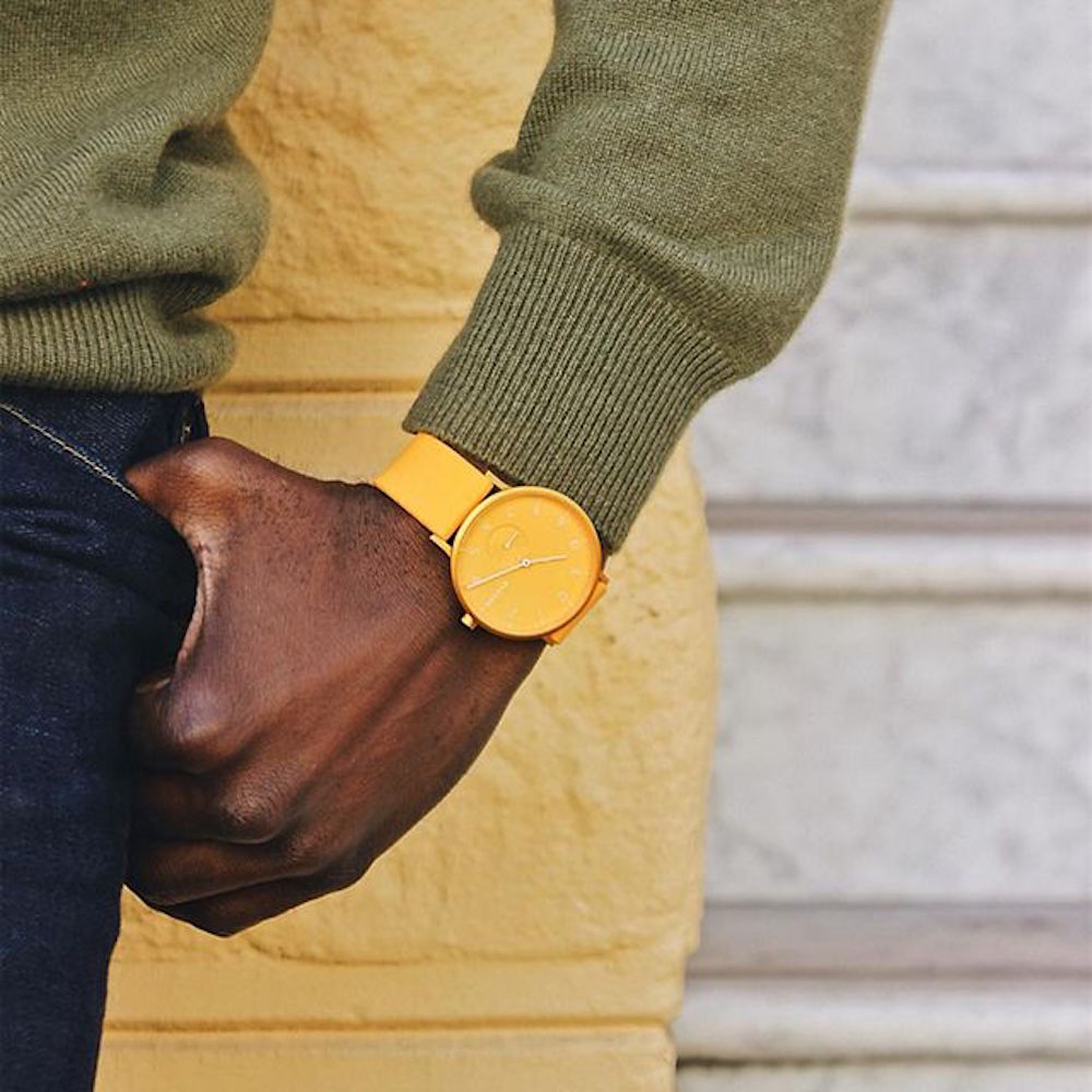 Skagen Aaren Kulor Yellow Silicone 41mm Watch