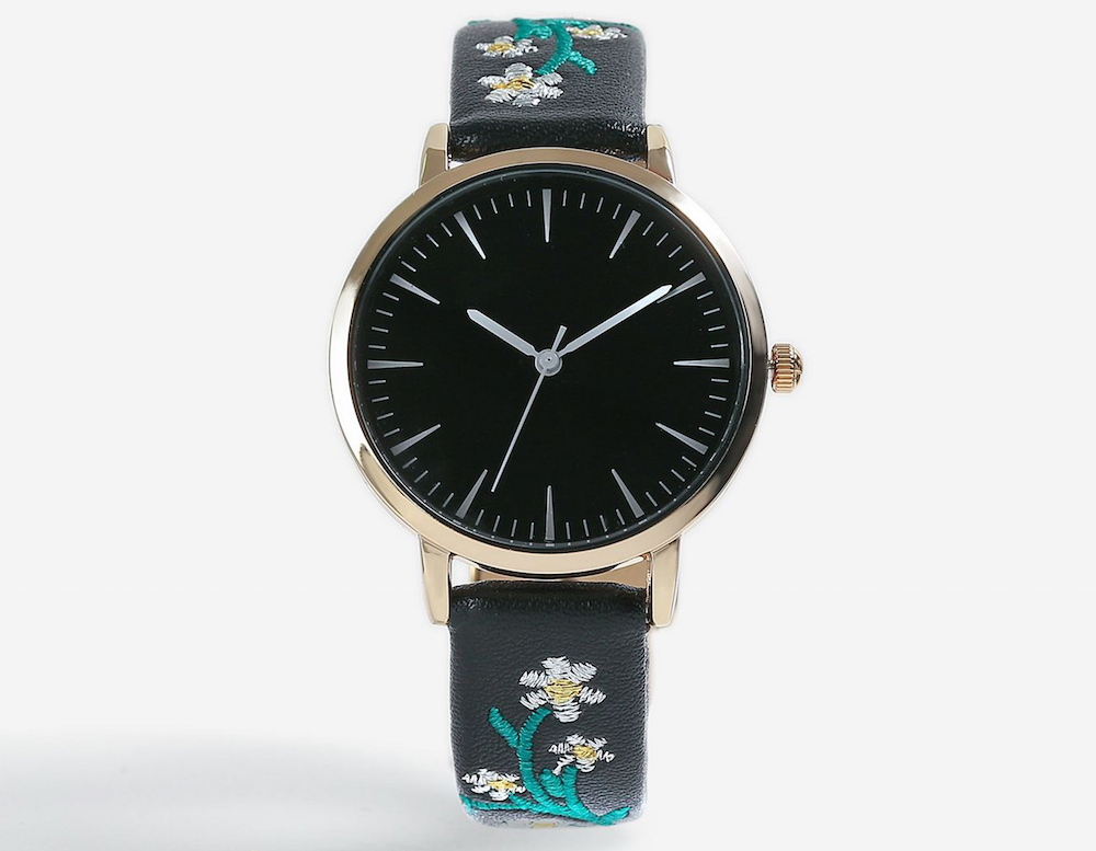 Topshop Embroidered Watch