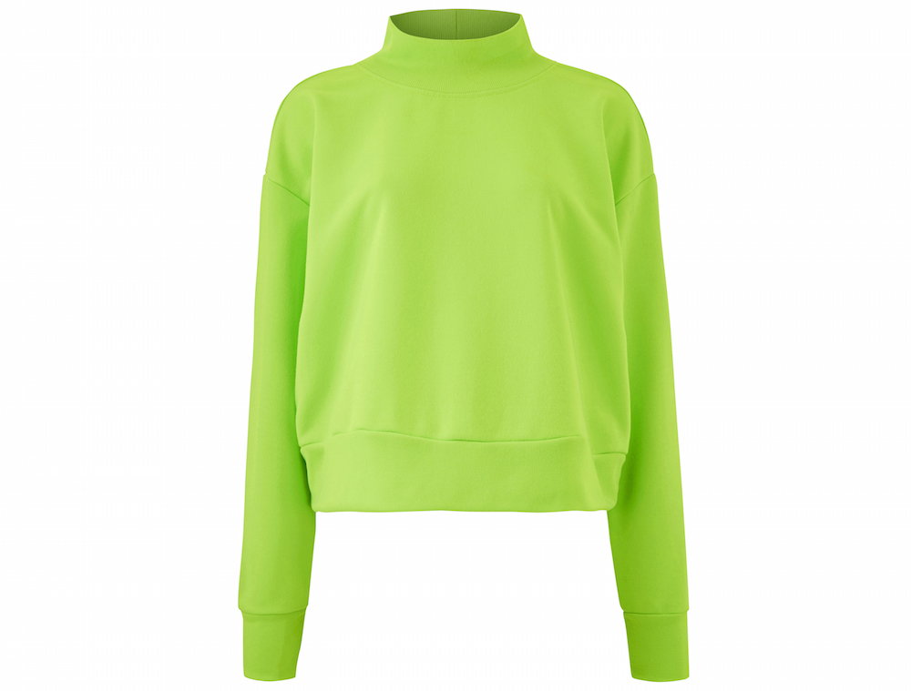 Simply Be Cropped Neon Lime Sweatshirt
