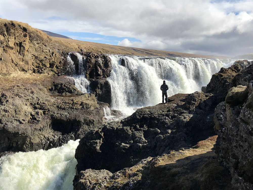 The Kolufossar waterfall