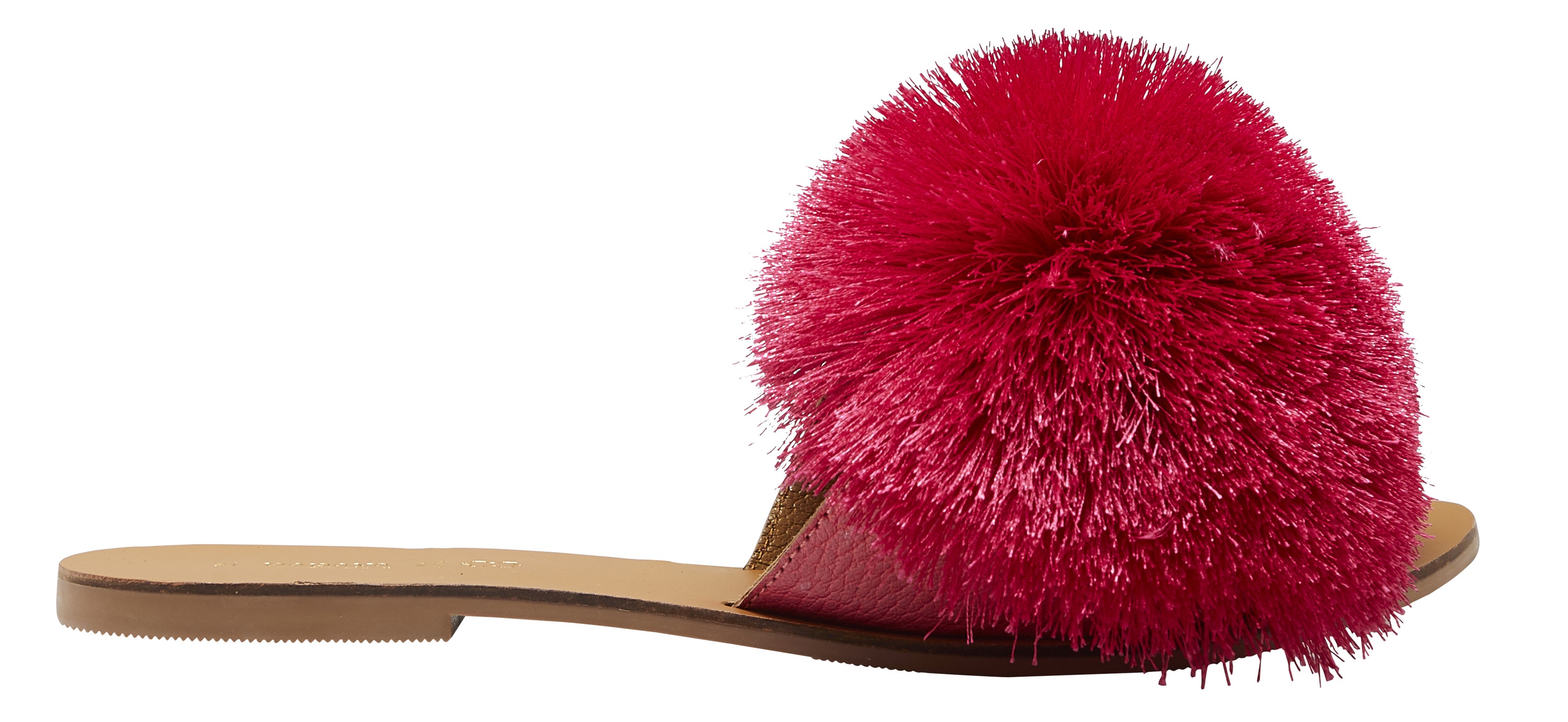 Matalan Pink Pom Pom Mule Sandals, £14/AED65.38