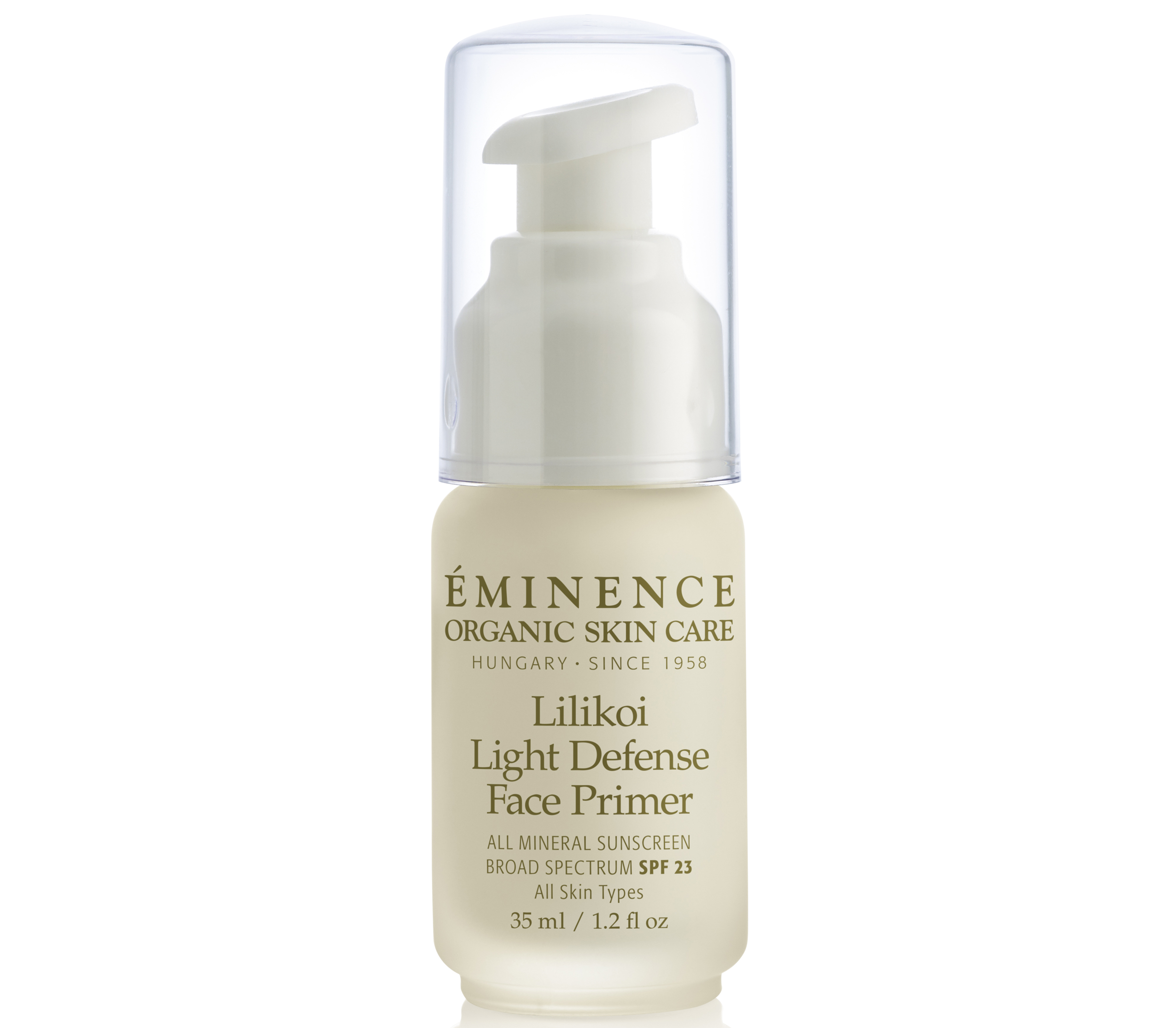 Eminence Lilikoi Light Defence Face Primer SPF 23, £55/AED244.91, The Skinsmith