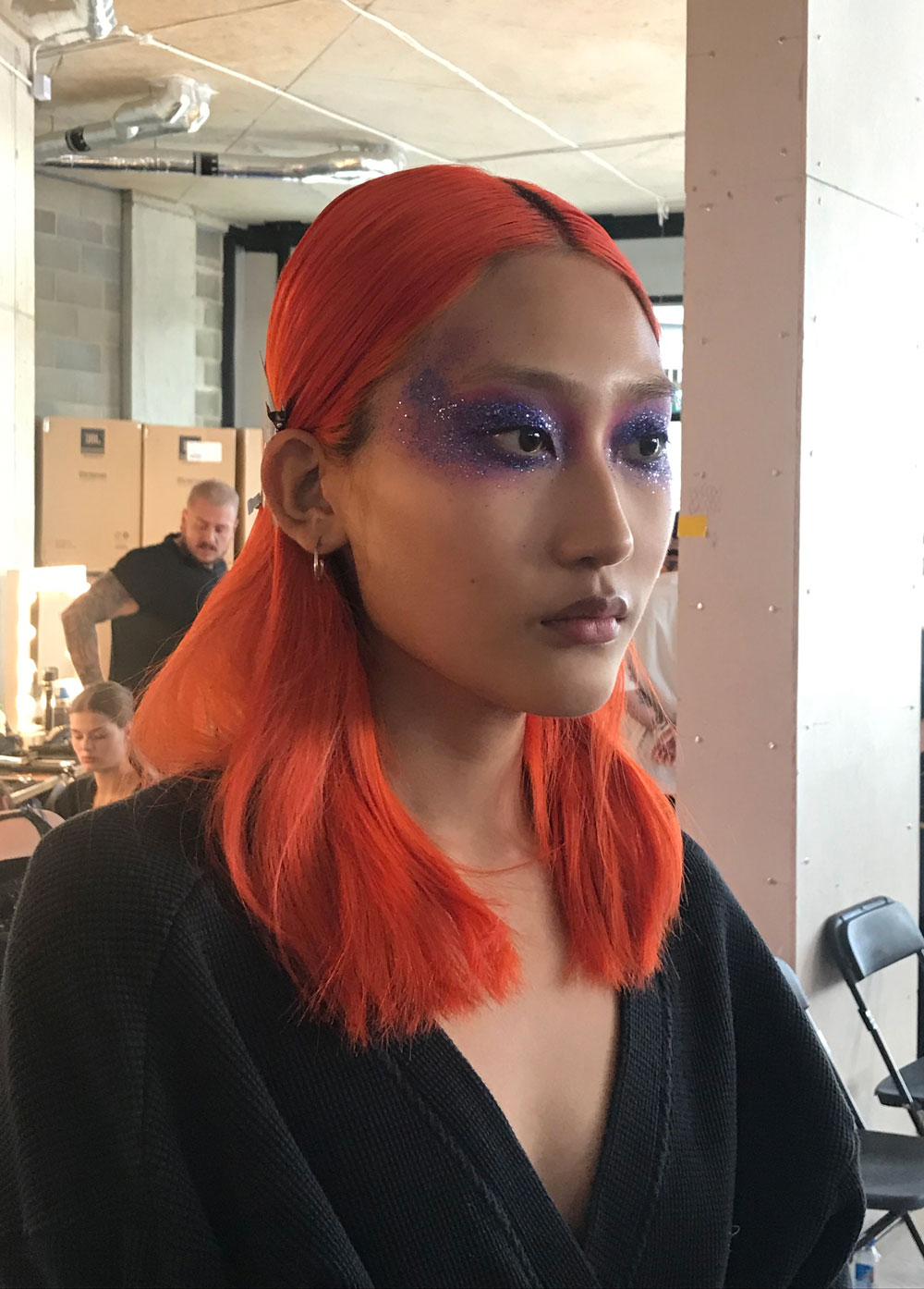 The beauty look at House of Holland SS20