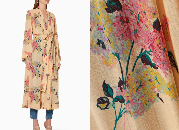 byTiMo Semi Couture Floral Kaftan