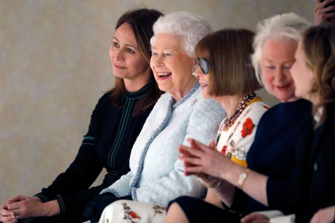 Queen Elizabeth II At London Fashion Week Queen Elizabeth II At London Fashion Week