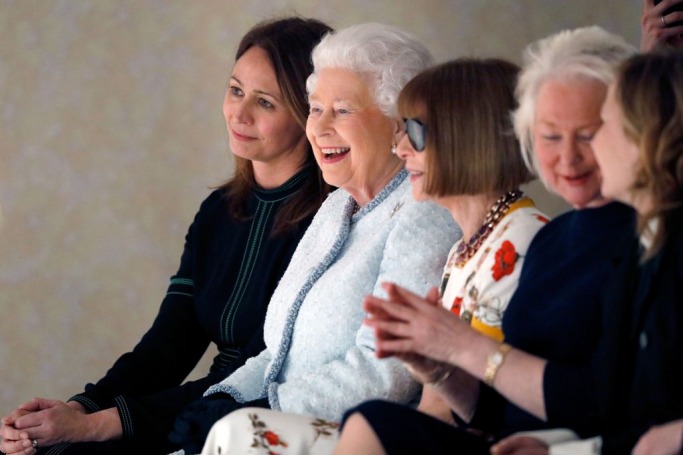 Queen Elizabeth II At London Fashion Week 