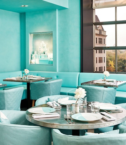 Inside Tiffany's Blue Box Café Tiffany & Co open Blue Box Café in New York