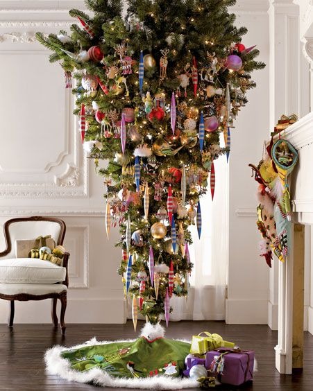 Upside-down Christmas tree Upside-down Christmas trees are trending