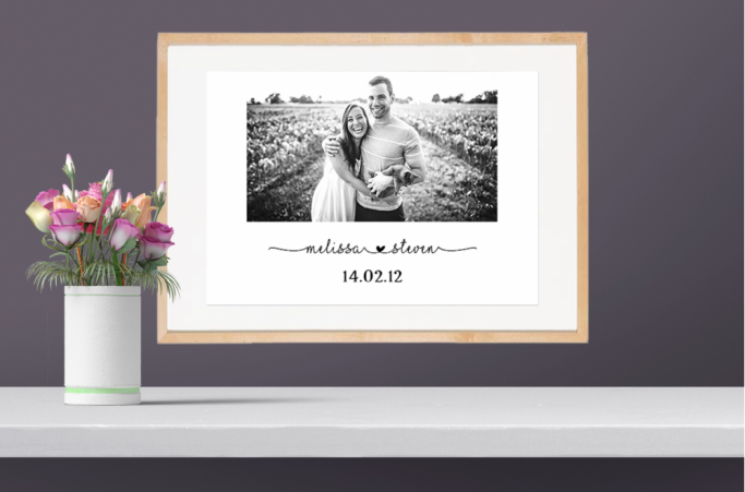 Personalised Valentine's Day Photo Print Personalised Valentine's Day Photo Print