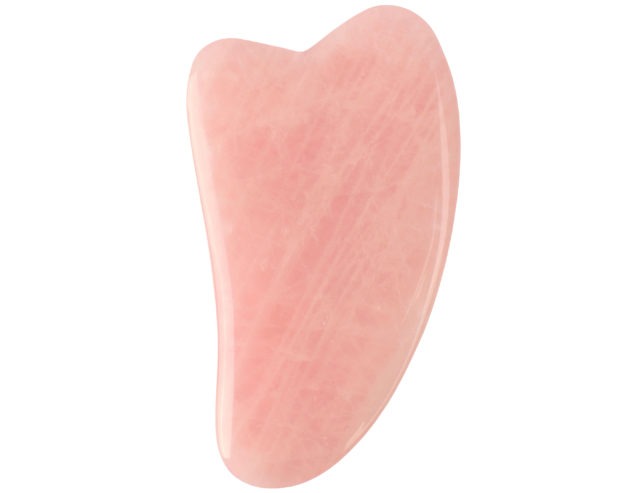 White Lotus Rose Quartz Gua Sha