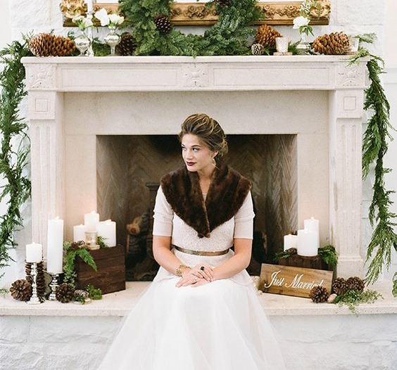 winter wedding dress winter wedding inspiration in Dubai