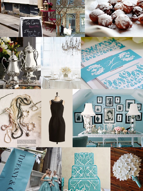 Breakfast At Tiffany's wedding theme