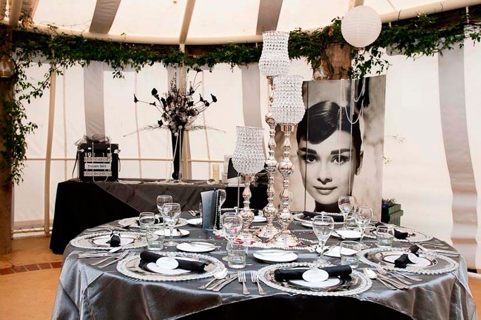 Breakfast At Tiffany's wedding theme