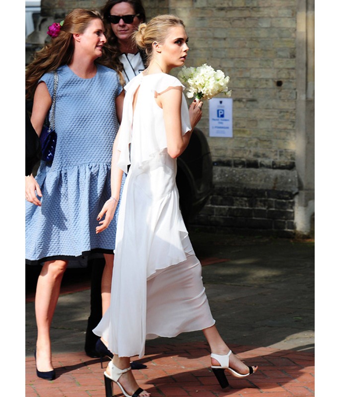 Cara Delevingne bridesmaid dress