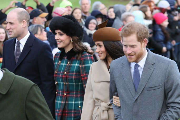 Kate Middleton and Meghan Markle Christmas Day 