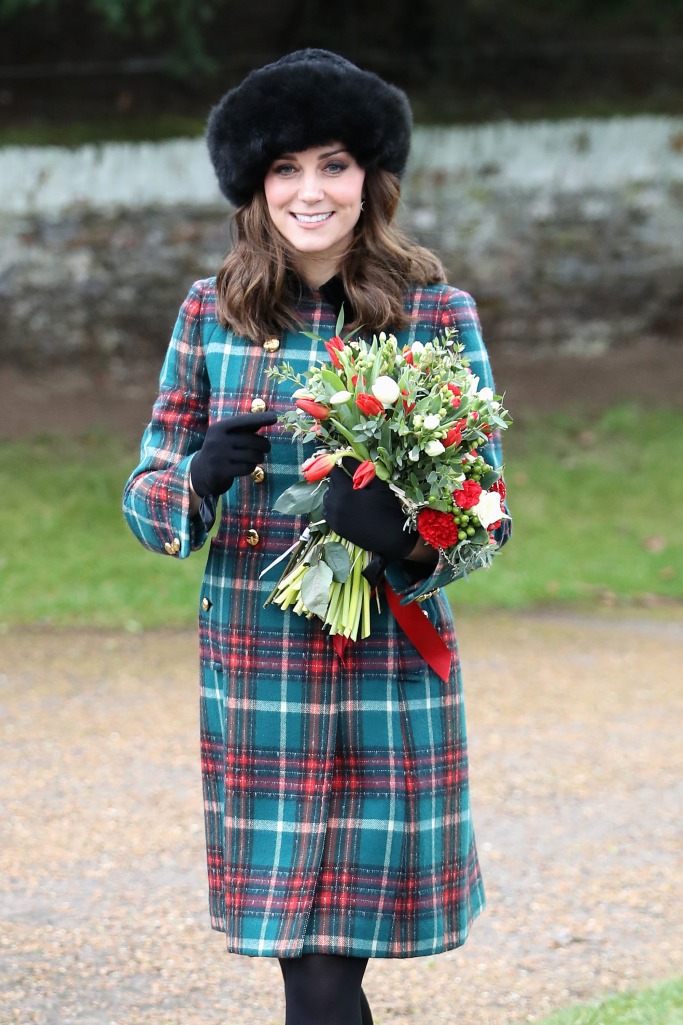 Kate Middleton's festive Miu Miu tartan coat Kate Middleton's Maternity Style at Christmas