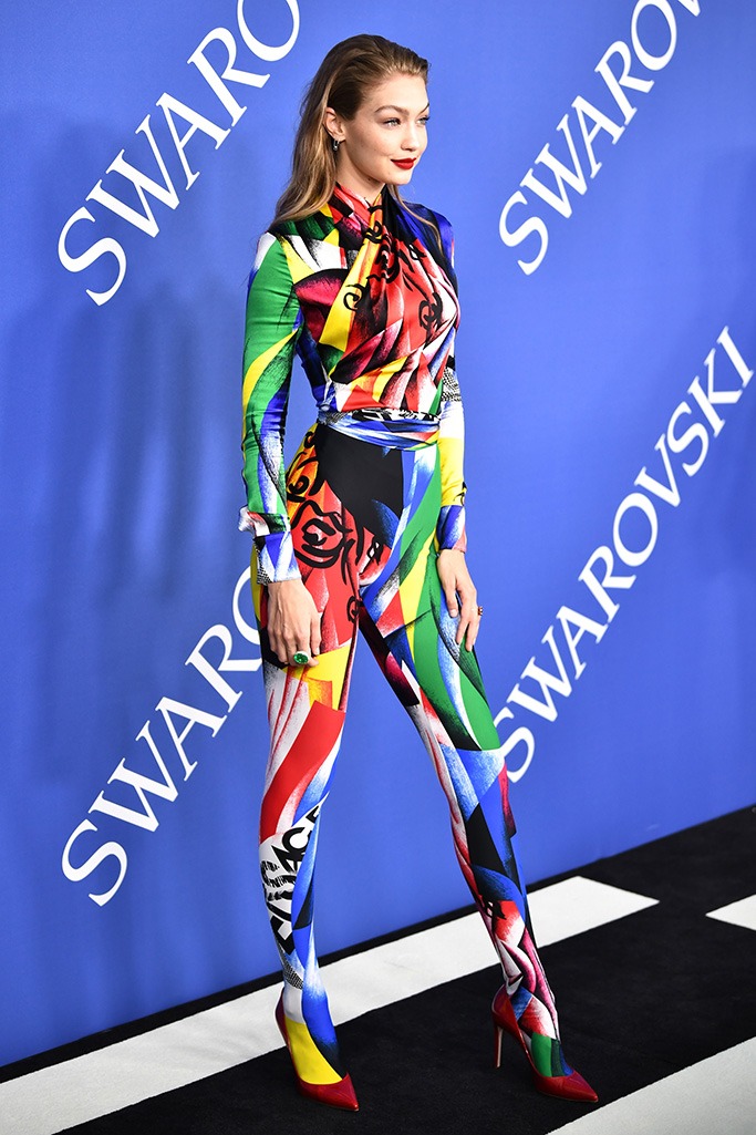 Gigi Hadid's Versace Jumpsuit Gigi Hadid's Versace Jumpsuit