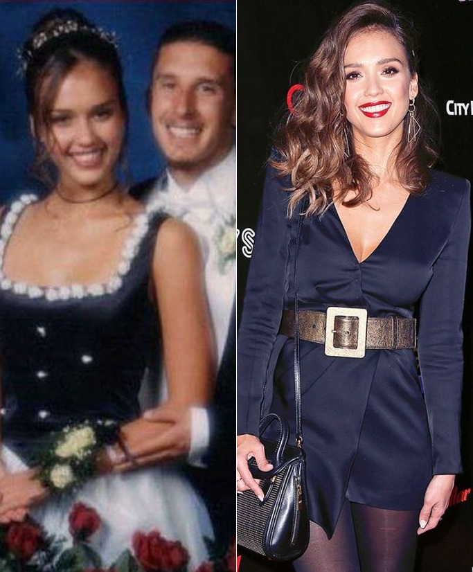 image credit: Pinterest Jessica Alba prom dress