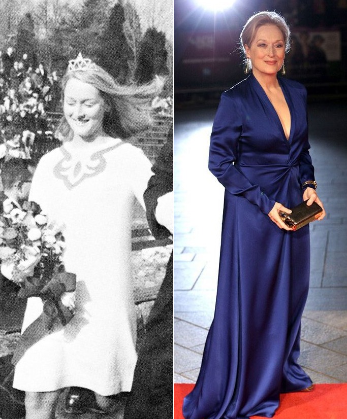 image credit: Pinterest Meryl Streep prom dress