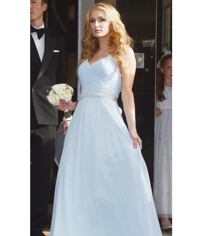 Paris Hilton bridesmaid dress