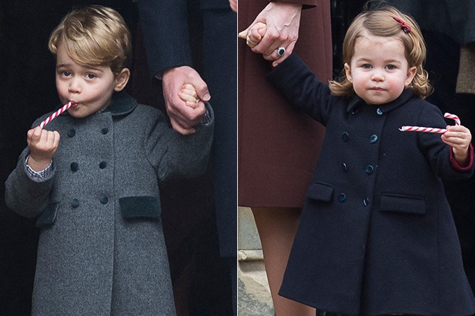 Prince George and  Princess Charlotte