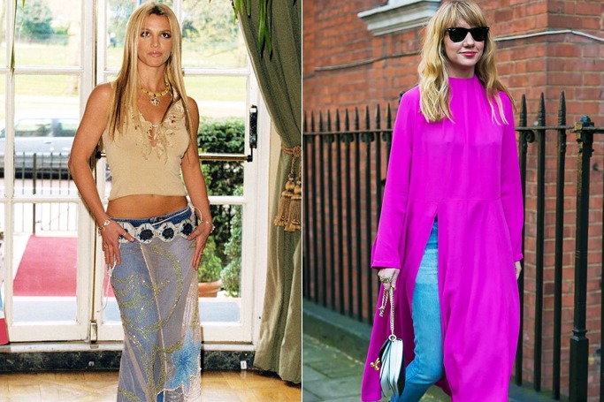 Skirt over jeans Skirt over jeans