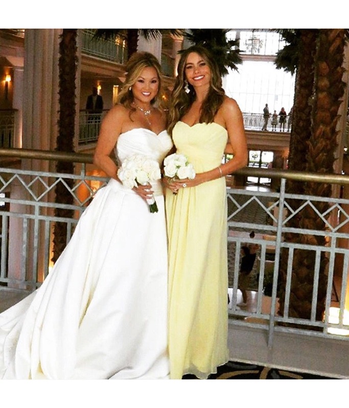 Sofia Vergara bridesmaid dress