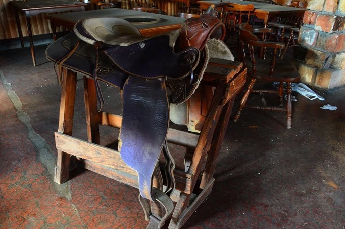 Western Village, an abandoned theme park in Niko, Japan