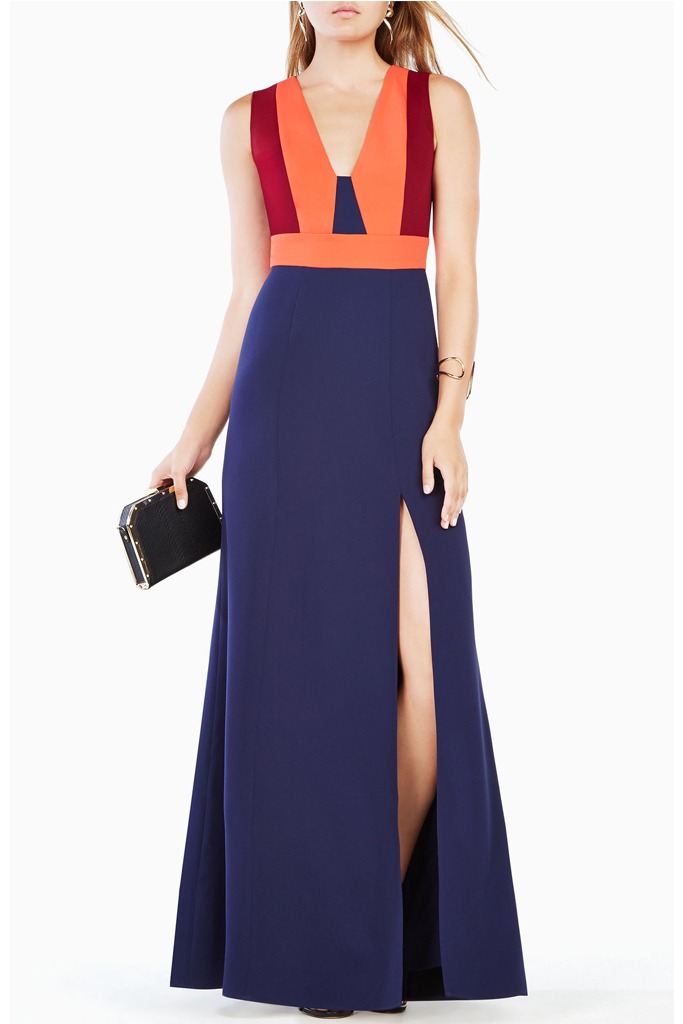 BCBG - Natalli Color-block Gown