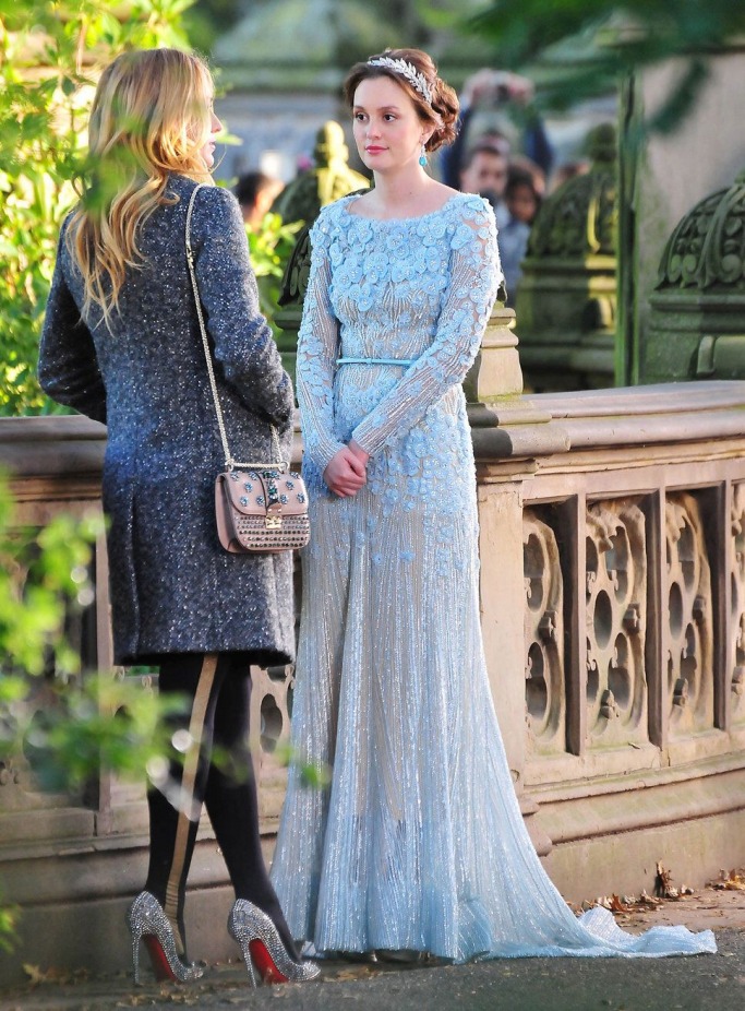 Blair Waldorf Famous Brides in Elie Saab Wedding Dresses -Blair Waldorf