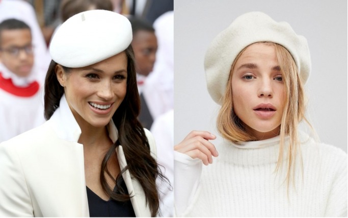 Meghan Markle's beret vs ASOS beret Meghan Markle's Style