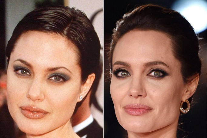 celebrity eyebrow before and after