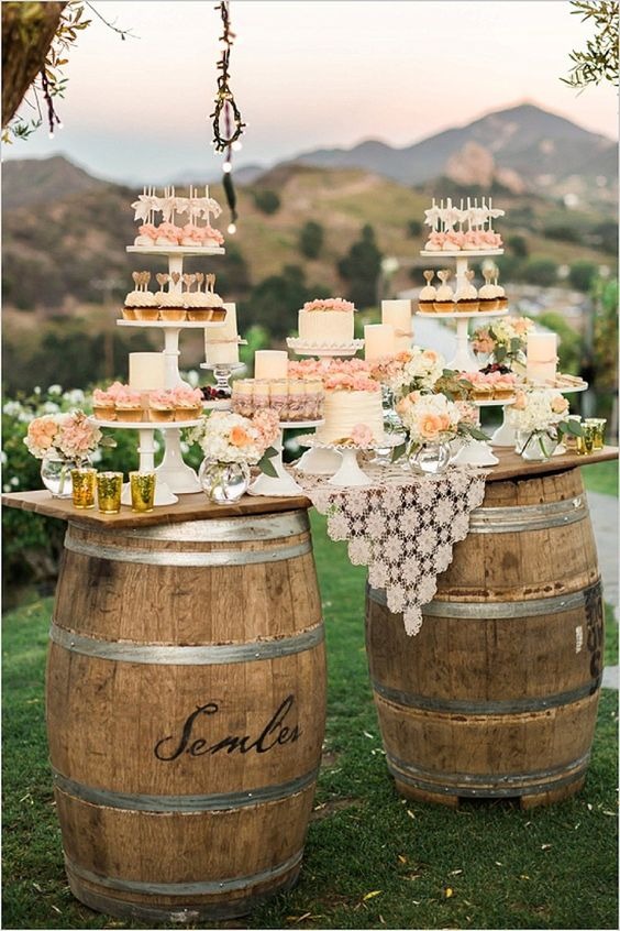 dessert tables 2018 wedding trends