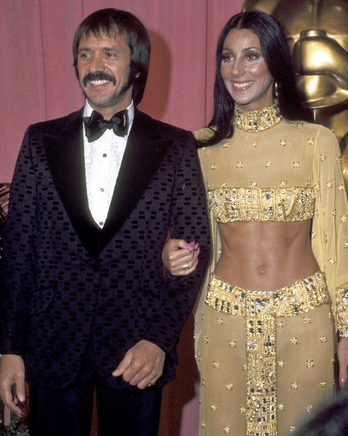 Cher and Sonny Bono at the Academy Awards Kim Kardashian's Cher Halloween costume