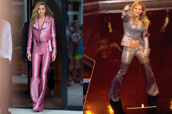 gigi hadid channels her inner elle woods and lizzie mcguire