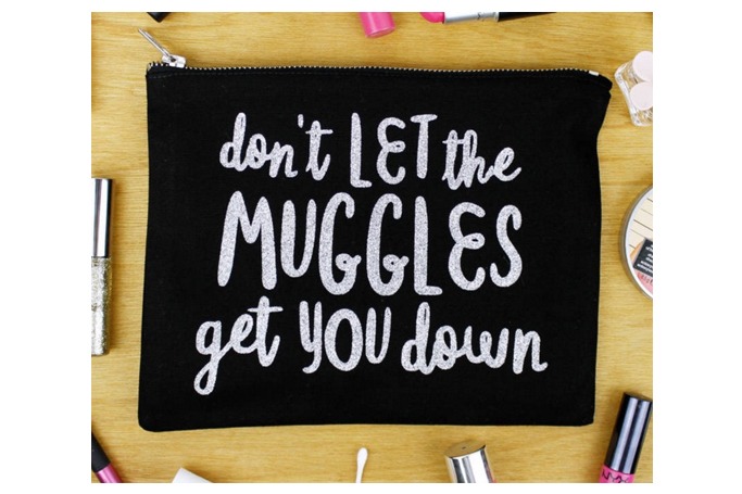 'Don't Let The Muggles Get You Down' Makeup Bag 'Don't Let The Muggles Get You Down' Makeup Bag