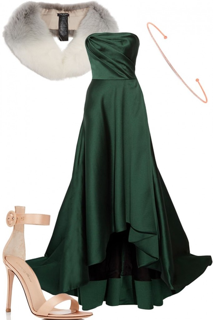 Emerald green What do guests wear at a winter wedding?