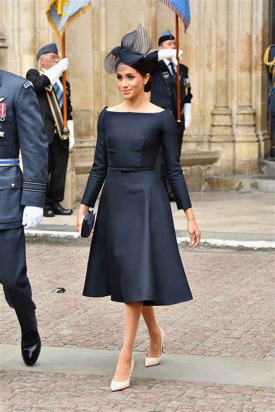 Audrey Hepburn Inspired Meghan Markle boat neckline Audrey Hepburn Inspired