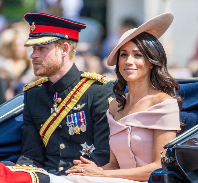 Pretty in Pink Meghan Markle boat neckline pretty in pink