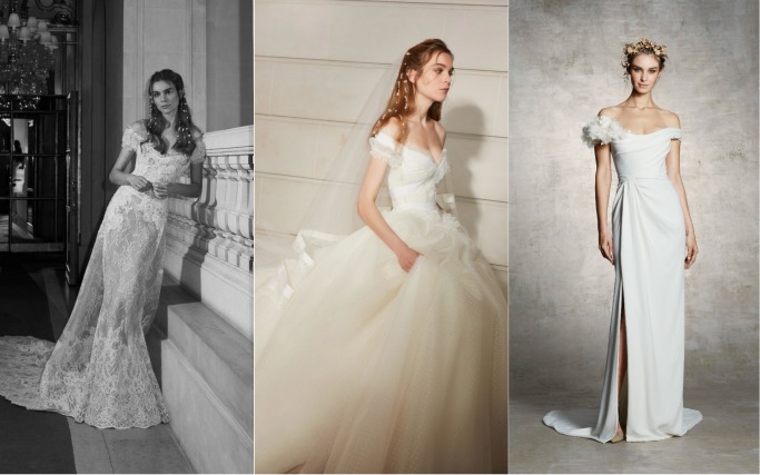 Spring 2019 Bridal Collections Off-the-shoulder 